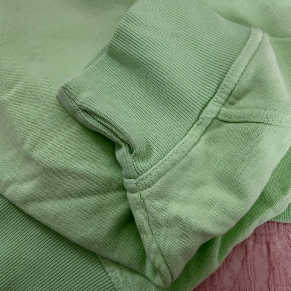 Light Green Henley Sweatshirt - Picture 3 of 3
